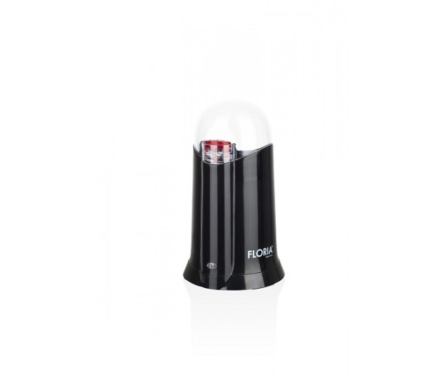 Rasnita electrica floria zln-3086 negru, putere 200w, capacitate 60 gr, cuva otel inoxidabil,